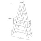 Estante Escada Madeira Maciça Decor Imbuia