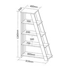 Estante Escada Multiuso Para Livros 5 Prateleiras 134cmx82cm