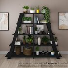 Estante Escada Multiuso Para Livros 5 Prateleiras 134cmx82cm