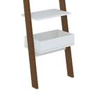 Estante Escada Sambalelê Branca E Mel