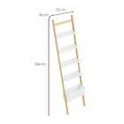 Estante Escada Sambalelê Branca E Natural