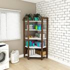 Estante Escritório De Canto Multimóveis Cr25067 Branca/nogal