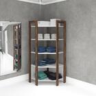 Estante Escritório De Canto Multimóveis Cr25067 Branca/nogal