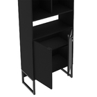 Estante Escritório Home Office Com Chave 2 Portas 5 Prateleir