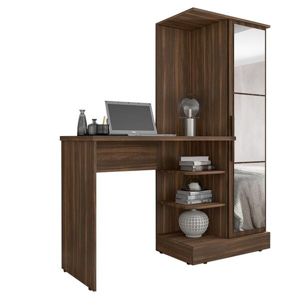 Estante Escrivaninha 1 Porta Studio G03 Café - Mpozenato