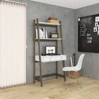 Estante Escrivaninha 2 Gavetas Rt3120  Branca/rústico