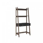 Estante Escrivaninha 2 Gavetas Rt3120  Preto/rústico