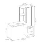 Estante Escrivaninha Lewis Amendola Grafito