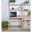 Estante Escrivaninha Olinda 150x74x40 Em Madeira De Pinus Nat