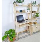 Estante Escrivaninha Olinda 150x74x40 Em Madeira De Pinus Nat