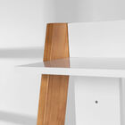 Estante Escrivaninha Simba Com Pés Amadeirado - Reller Móveis