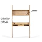 Estante Escrivaninha Thay Com 1 Gaveta - Natural