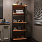 Estante Estilo Industrial De Madeira Organizador Premium