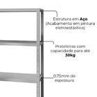 Estante Estilo Industrial Genova 3 Prateleiras 94 Cm Artef