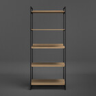 Estante Estilo Industrial Metal E Madeira Organizador Moderno