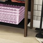 Estante Estrutura Baixa Az1021 Com 3 Prateleiras - Preto/nogal