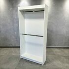 Estante Expositor Roupas  Multiuso Branco 185x92x32cm - Deep