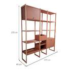Estante Firenze 2 Pt Marrom