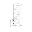 Estante Friso Grafite E Siena