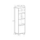 Estante Friso Grafite E Siena