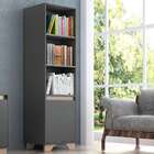 Estante Friso Grafite E Siena