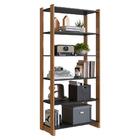 Estante Gaia Preta E Mel