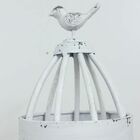 Estante Gaiola Redonda Branca 170x40x39cm