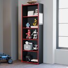 Estante Gamer 5 Nichos  Preto/vermelho