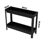 Estante Geo Linear 2 Prateleiras Preto