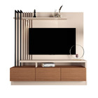 Estante Home Audaz Off White / Nature P/ Tv Até 65" 1 Porta 2