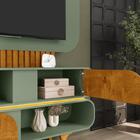 Estante Home Camboriú Para Tv De 55" Naturalle/pistache - Bec