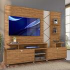 Estante Home Com Rodízios Amêndoa Off White Cross Lukaliam