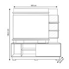 Estante Home Dj Móveis Lupo Com Pés Para Tv Até 55 Polegadas