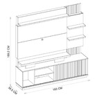 Estante Home Dj Móveis Para Tv 55 Polegadas Com Pés Lupi