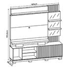 Estante Home Dj Móveis Para Tv 55 Polegadas Com Pés Lupi