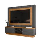 Estante Home Maringá Para Tv 70'' Nature Chumbo Linea