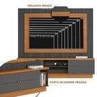 Estante Home Maringá Para Tv 70'' Nature Chumbo Linea