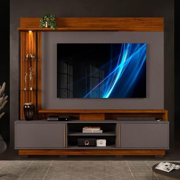 Estante Home Martino Para Tv 70 Polegadas Com Led Dj Móveis N