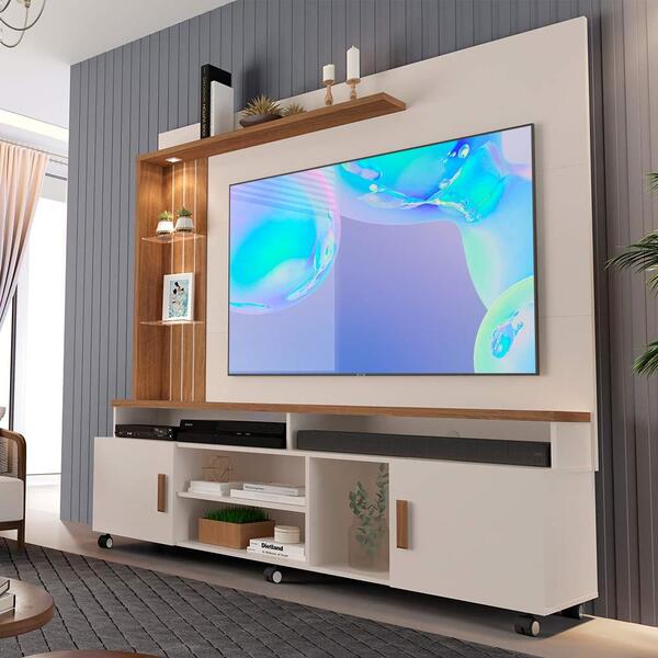 Estante Home Ocean Off White Canela Carmolar