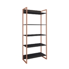 Estante Home Office Chai Preto Cobre