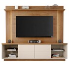 Estante Home Painel Para Tv Até 65 Pol. Lumino Buriti/off Whi