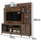 Estante Home Para Tv 55 Pol Com Rodizios 9411 Mdt