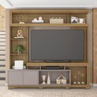 Estante Home Para Tv 55 Polegadas 207,2cmx210cm Com 2 Portas