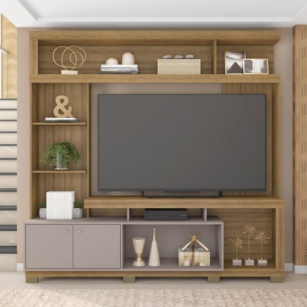 Estante Home Para Tv 55 Polegadas 207,2cmx210cm Com 2 Portas