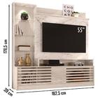 Estante Home Para Tv 55 Polegadas 6471 Naturale Off White Mad