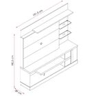 Estante Home Para Tv 55 Polegadas Alan Cinamomo Off White Mad