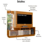 Estante Home Para Tv 60 Polegadas Frizz Plus Cinamomo Off Whi