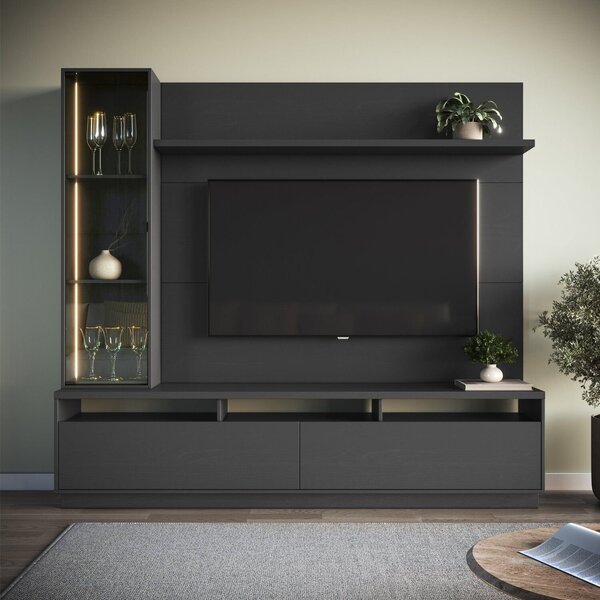 Estante Home Para Tv 65 Polegadas 183cmx200cm Com Led 3200 Cr