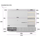 Estante Home Para Tv 70 Polegadas 2 Gavetas Maceió Linea Bras