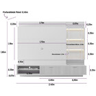 Estante Home Para Tv 70 Polegadas 2 Gavetas Maceió Linea Bras